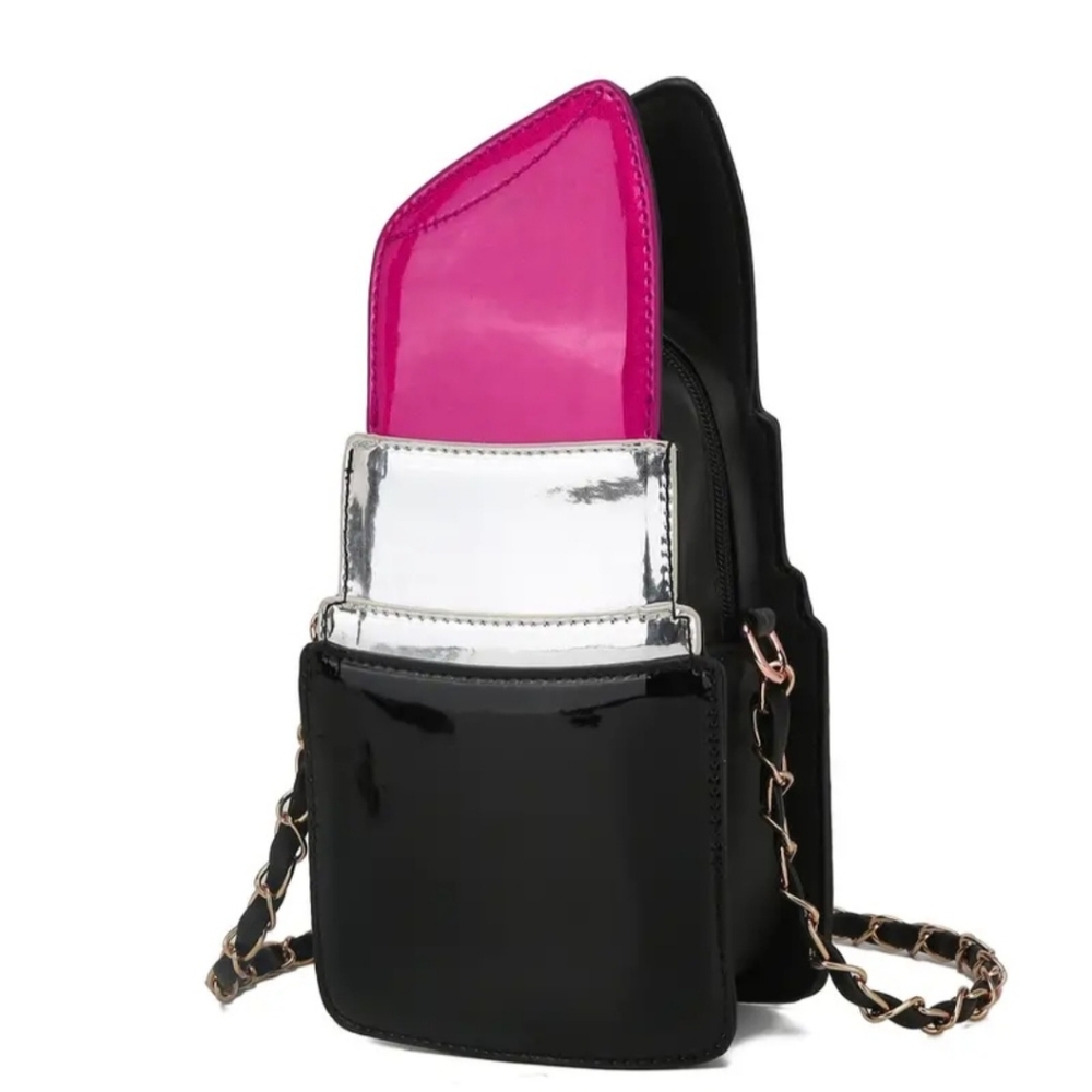 Lipstick Shape Crossbody Bag
